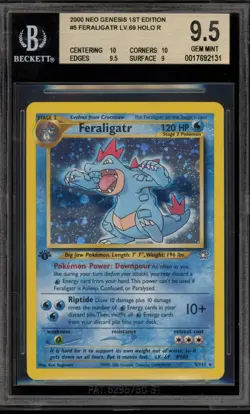 Pokemon Feraligatr Neo Genesis 1st Edition Holo Rare #5 BGS 9.5 - Image 1