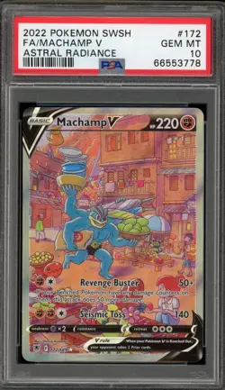 Pokemon Machamp V Astral Radiance Full Alt Art #172 PSA 10 Gem Mint - Image 1