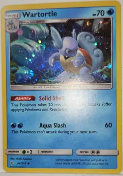 Pokemon Wartortle Swirl 🌀 Cosmo Holo 34/214 Promo Rare - Image 1