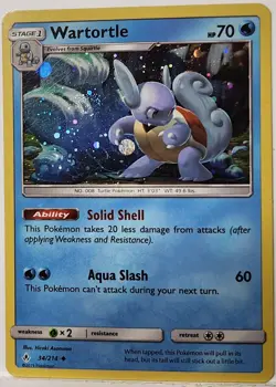 Pokemon Wartortle Swirl 🌀 Cosmo Holo 34/214 Promo Rare - Image 2