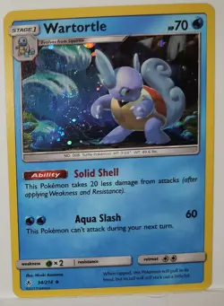 Pokemon Wartortle Swirl 🌀 Cosmo Holo 34/214 Promo Rare - Image 3