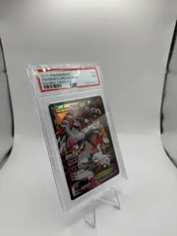 2015 POKEMON XY DOUBLE CRISIS #15 FULL ART/TEAM MAGMA'S GROUDON EX PSA 7 - Image 2