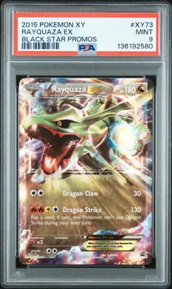 2015 POKEMON XY BLACK STAR PROMOS #XY73 RAYQUAZA EX PSA 9 - Image 1