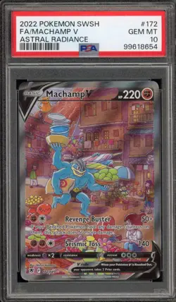 Pokemon Machamp V Astral Radiance Full Alt Art #172 PSA 10 Gem Mint - Image 1