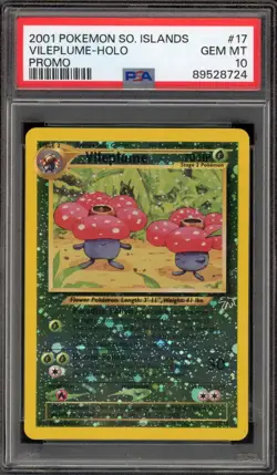 Pokemon Vileplume Southern Islands Holo Promo #17 PSA 10 Gem Mint - Image 1