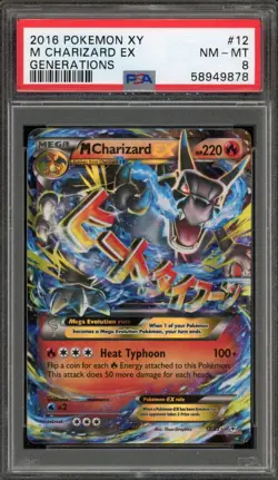 Pokemon M Charizard EX XY Generations Holo Rare #12 PSA 8 - Image 1