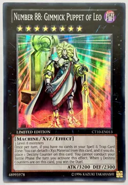 CT10-EN013 Number 88: Gimmick Puppet of Leo - Super Rare Ltd. Edition LP - Image 1