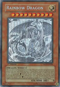 Yu-Gi-Oh! Rainbow Dragon TAEV-EN006 Ghost Rare 1.Edition LP - Image 1