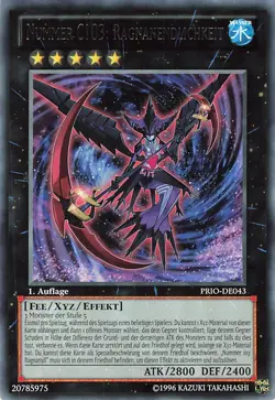 Yu-Gi-Oh! Nummer C103: Ragnanendlichkeit PRIO-DE043 Rare 1 Auflage EX - Image 1