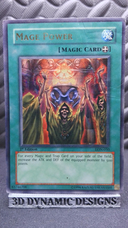 | Yugioh Mage Power LON-050 1st Ultra Rare Labyrinth Of Nightmare DMG 🔥 | - Image 1