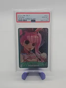 2024 ONE PIECE OP06-WINGS OF THE CAPTAIN ALTERNATE ART #021 PERONA PSA 10 - Image 1