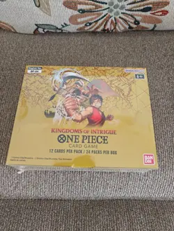 One Piece TCG: Kingdoms Of Intrigue Booster Box OP-04 (Factory Sealed) ENGLISH - Image 1