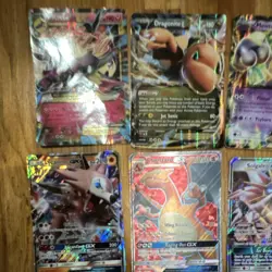 Big Pokemon Full Art Holo Card Lot 16 Cards Charizard Mewtwo Dragonite Rayquaza - Image 2