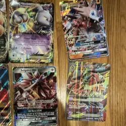 Big Pokemon Full Art Holo Card Lot 16 Cards Charizard Mewtwo Dragonite Rayquaza - Image 3