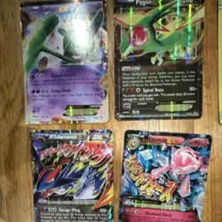 Big Pokemon Full Art Holo Card Lot 16 Cards Charizard Mewtwo Dragonite Rayquaza - Image 4
