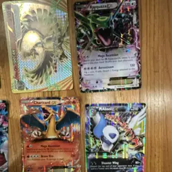 Big Pokemon Full Art Holo Card Lot 16 Cards Charizard Mewtwo Dragonite Rayquaza - Image 5