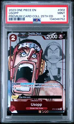 Usopp One Piece Premium Bandai Premium Card Collection 25th Edition 002 PSA 9 - Image 1