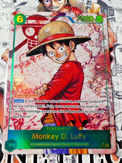 One Piece Card Game Carte Holo Monkey.D.Luffy OP13-118 Alt FR Mint - Image 1