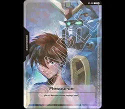 Gundam Card Game - Resource Promo Heero Yuy - RP-001 English - Non-Foil SDCC AX - Image 1