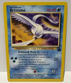 Pokemon TCG Articuno Black Star Promo Card 22 WOTC LP - Image 1