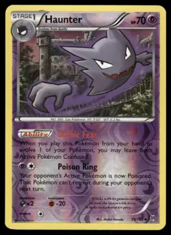 Pokemon Cards Haunter 59/162 Reverse Holo BREAKthrough XY LP - Image 1