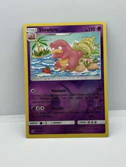 Slowbro 49/145 Reverse Holo Sun & Moon Guardians Rising Pokemon Card - Image 1