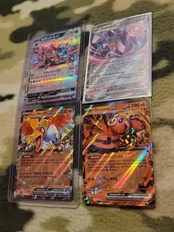 Lot Of 4 Pokemon Tcg Cards Ex Tera - Image 1