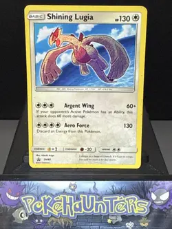Pokemon Card Shining Lugia SM82 Black Star Promo Played - Image 1