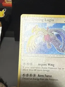 Pokemon Card Shining Lugia SM82 Black Star Promo Played - Image 3