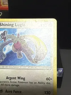 Pokemon Card Shining Lugia SM82 Black Star Promo Played - Image 4