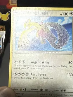 Pokemon Card Shining Lugia SM82 Black Star Promo Played - Image 5