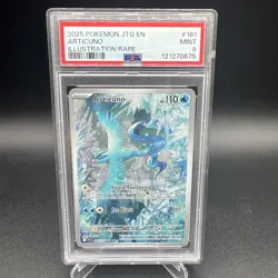 2025 POKEMON CARD ARTICUNO #161 Illustration Rare JTG Mint PSA 9 - Image 1