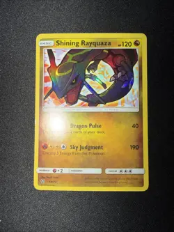 Pokemon TCG Shining Rayquaza Holo Rare Card Shining Legends 56/73 - Image 1