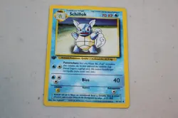 Pokemon Schillok Card 42/102 First Edition in German Language 1999 TCG - Image 1