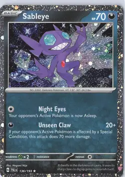 Sableye (Cosmos Holo) Rare Miscellaneous Cards & Products 136/193 NM - Image 1