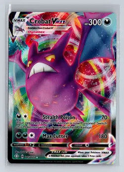 Crobat VMAX 045/072 Sword Shield Shining Fates Pokemon Card Trading Card TCG - Image 1