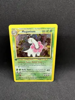 Meganium Holo 1st Edition 10/111 Neo Genesis Vintage Pokemon Card - Image 1