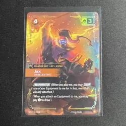 Jax Unrelenting 119/221 Riftbound Spiritforged TCG Epic Champion Unit Card - Image 1