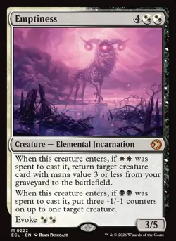 Emptiness - Lorwyn Eclipsed - MtG- NM Nonfoil - Image 1