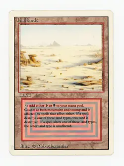 Magic the Gathering Revised Badlands (Good) Gradeable - Image 1