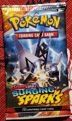 Pokemon TCG: Scarlet and Violet Surging Sparks Sealed Booster Pack - Image 1