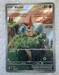 Pokemon TCG Victini SVP 208 - Black Star Promo Illustration Rare NM - Image 1