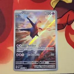 Pokemon Latios 203/191 Sv08: Surging Sparks Illustration Rare Full Art Holo - Image 1