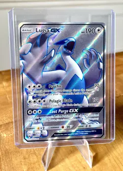 LUGIA GX 2018 POKEMON FULL ART 207/214 PSYCHIC ATTACK NEAR MINT RARE 🔥 - Image 1