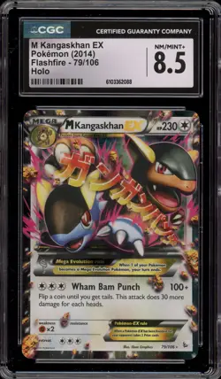 Pokemon M Kangaskhan EX XY Flashfire Holo Rare #79 CGC 8.5 - Image 1