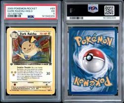 Dark Raichu 83/82 2000 Pokemon Team Rocket Holo 1st edition PSA 5 - Image 3