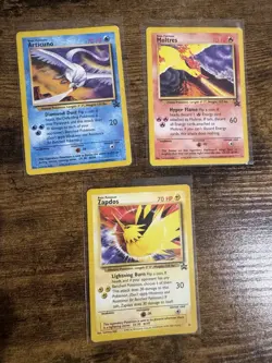 Pokemon TCG Promo Articuno Moltres Zapdos Card Lot Nintendo Wizards 2000 - Image 1