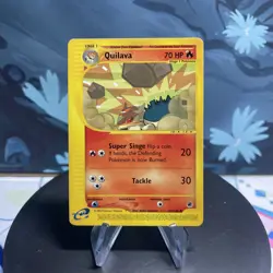Pokemon Quilava 91/165 Expedition Base Set Regular MP - Image 1
