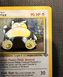 Pokemon TCG Jungle Snorlax 11/64 Holo Rare 1st Edition - Image 4