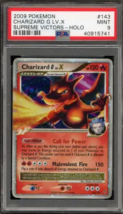 Pokemon Charizard G Lv.X Supreme Victors Holo Ultra Rare #143 PSA 9 Mint - Image 1